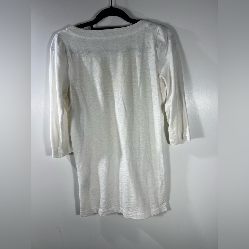 Boden Katrina V-Neck Tunic Top Sz 4 - Picture 4 of 9